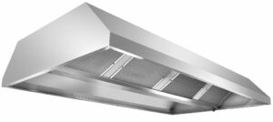 Zentralwandhaube CR1130360 mit Aktivkohle - Netzfilter ohne Motor