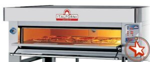 Stapelbarer Vollschamott-Pizzaofen ITALFORNI EC 09 - 9 Pizzen Ø 30cm