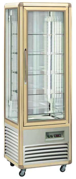 Panoramakühlvitrine GS-SN351 bronze mit 5 Rosten