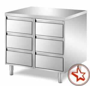 Schranktisch TCQ/16 mit 3 + 3 Schubladen