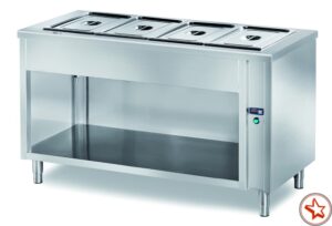 SB Bainmarietisch VNP/09 für 2 GN 1/1 mit offenem Unterbau