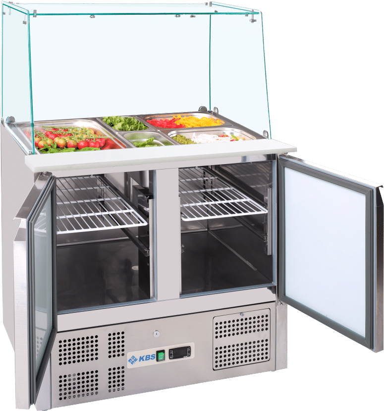 Saladette GSSG908 mit geradem Glasaufbau
