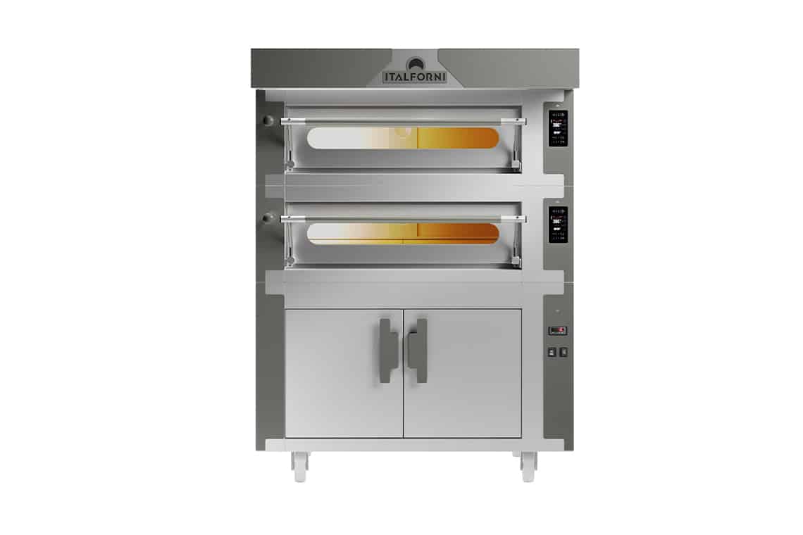 Stapelbarer Vollschamott-Pizzaofen ITALFORNI EVC 09 - 9 Pizzen Ø 30cm