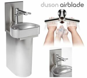 SOFINOR CLINIUM Handwaschbecken mit DYSON Airblade Handtrockner