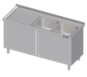 Spülschrank VSK19722 mit Flügeltüren und 2 Becken    